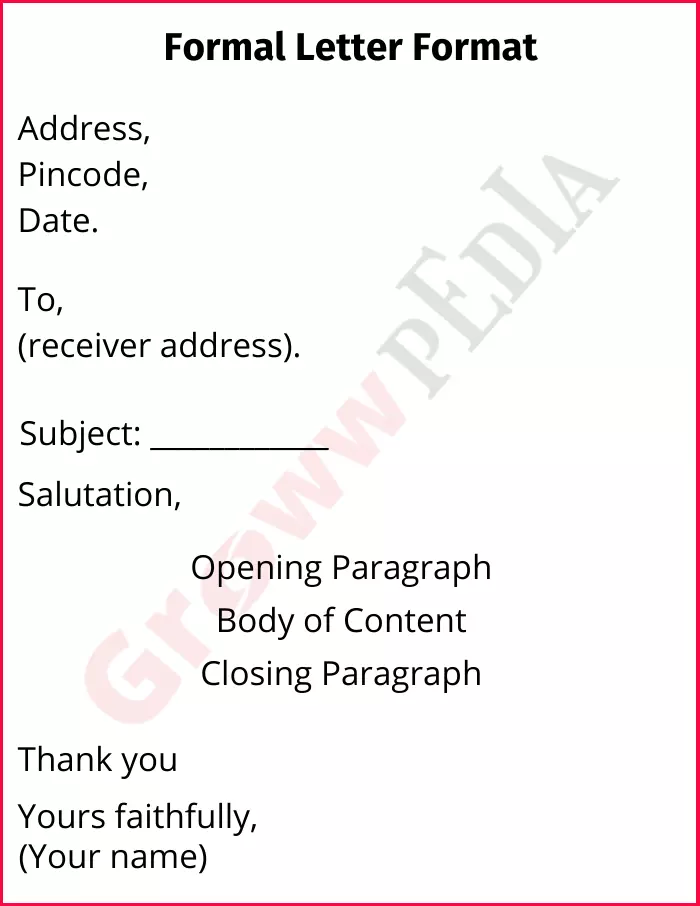 Formal Letter